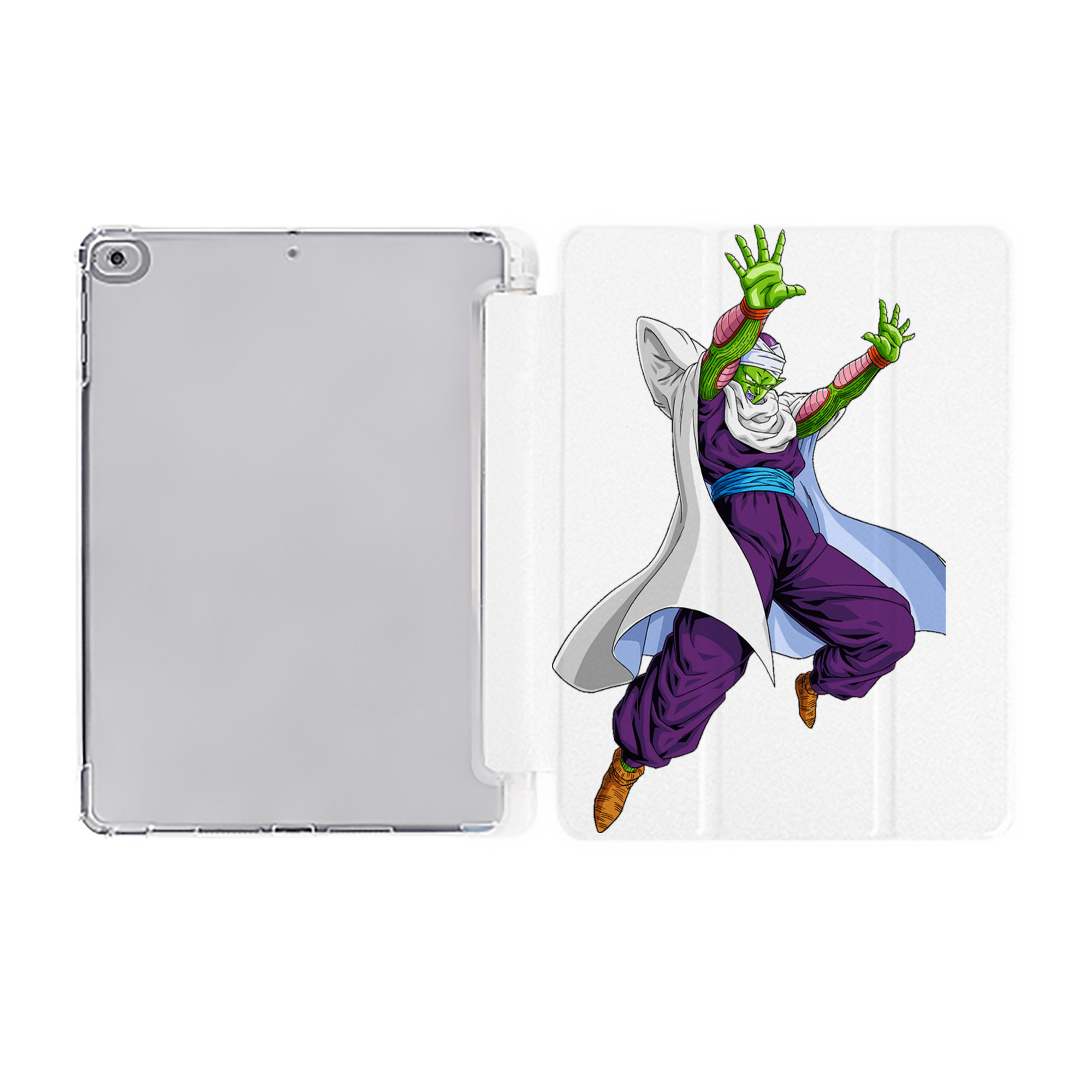 （画像用） ドラゴンボール ピッコロ DRAGON BALL Piccolo IPad ケース ペン収納付き 三つ折りスタンド PUレザー×シリコン 対応機種9.5/10.5/10.9インチ